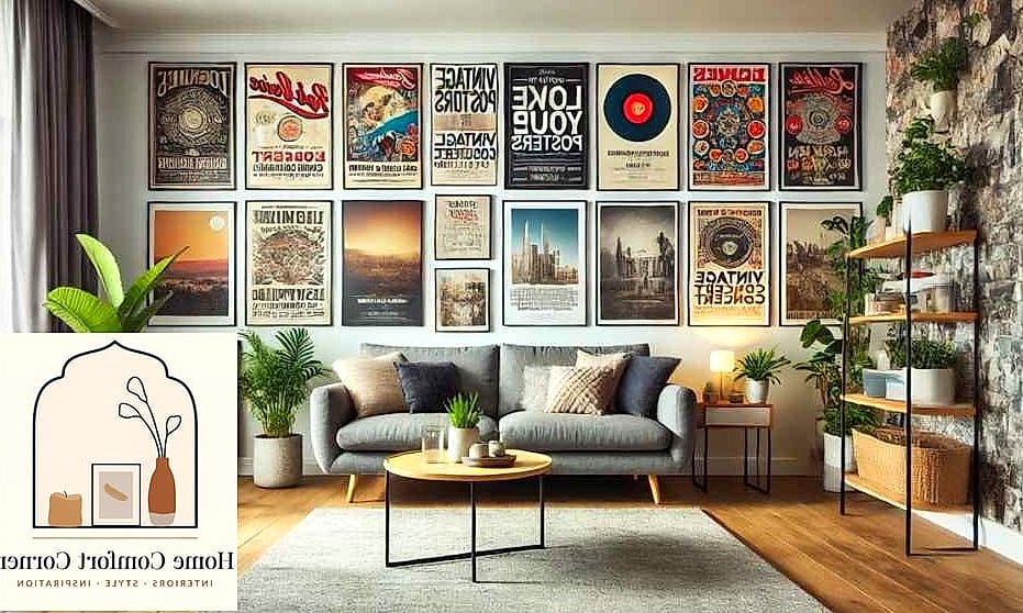 Use a Statement Poster to Anchor a Neutral Room