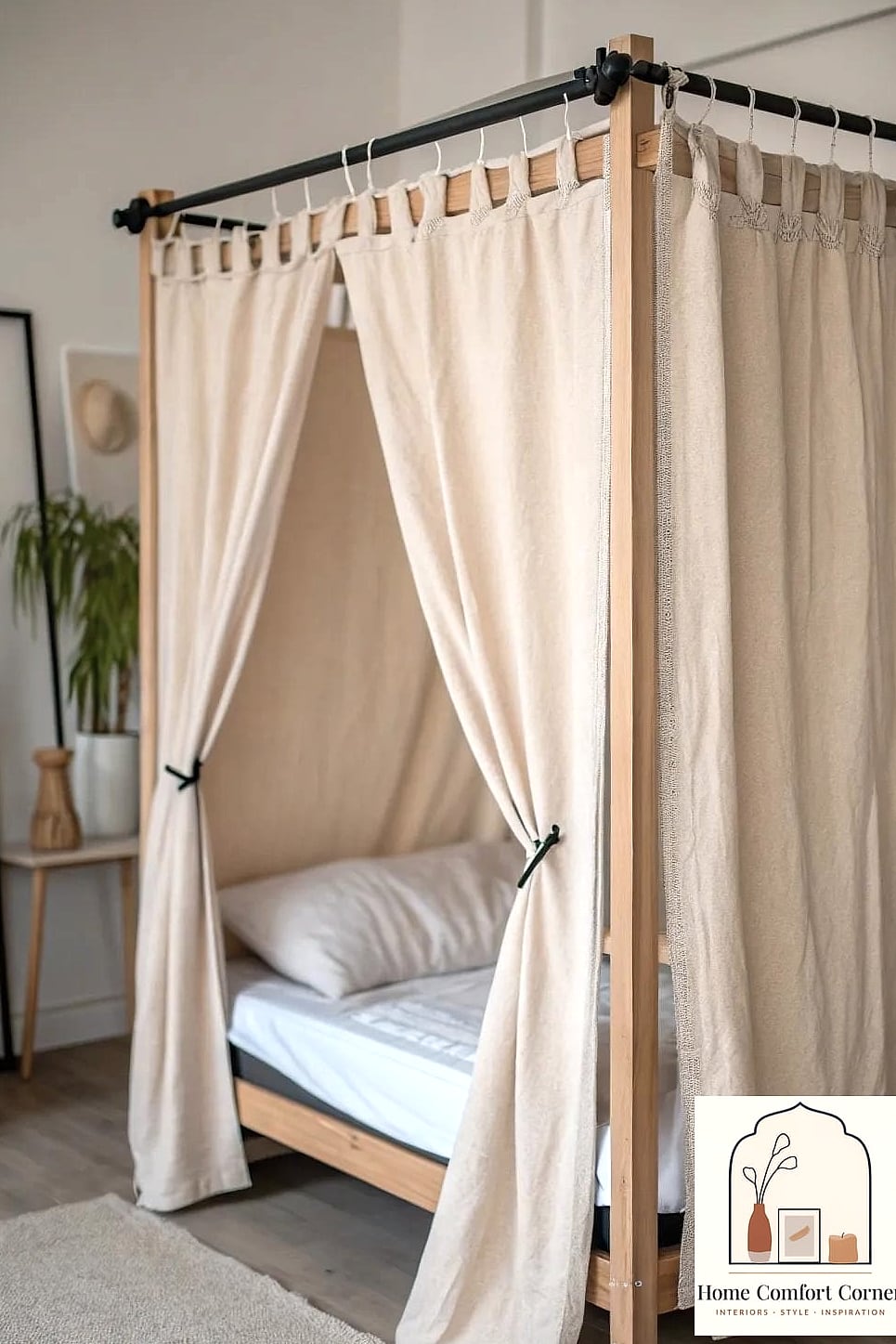 Use a Tension Rod to Divide Closet Space
