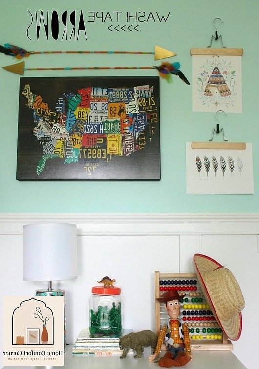 17 Boy Room Ideas Concepts That Are Actually Achievable on a Budget 10 Use Washi Tape or Painter's Tape for Geometric Wall Designs
