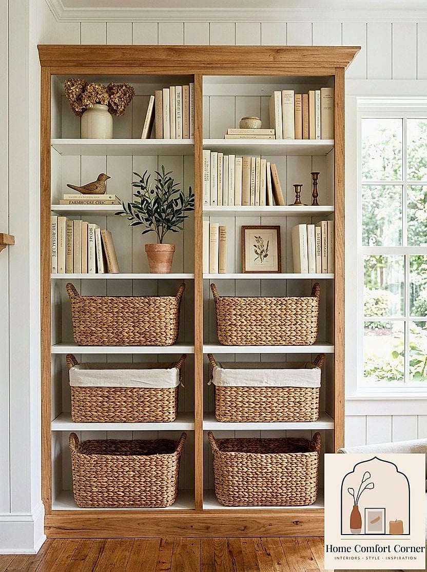 Use Woven Baskets for Soft Storage