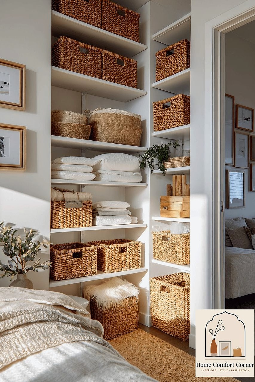 15 Tiny Room Ideas Ideas From Homes We Absolutely Love 3 Vertical Shelving That Draws the Eye Up