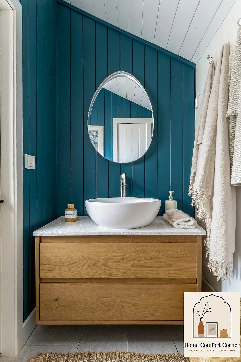 Vertical Shiplap in an Unexpected Color