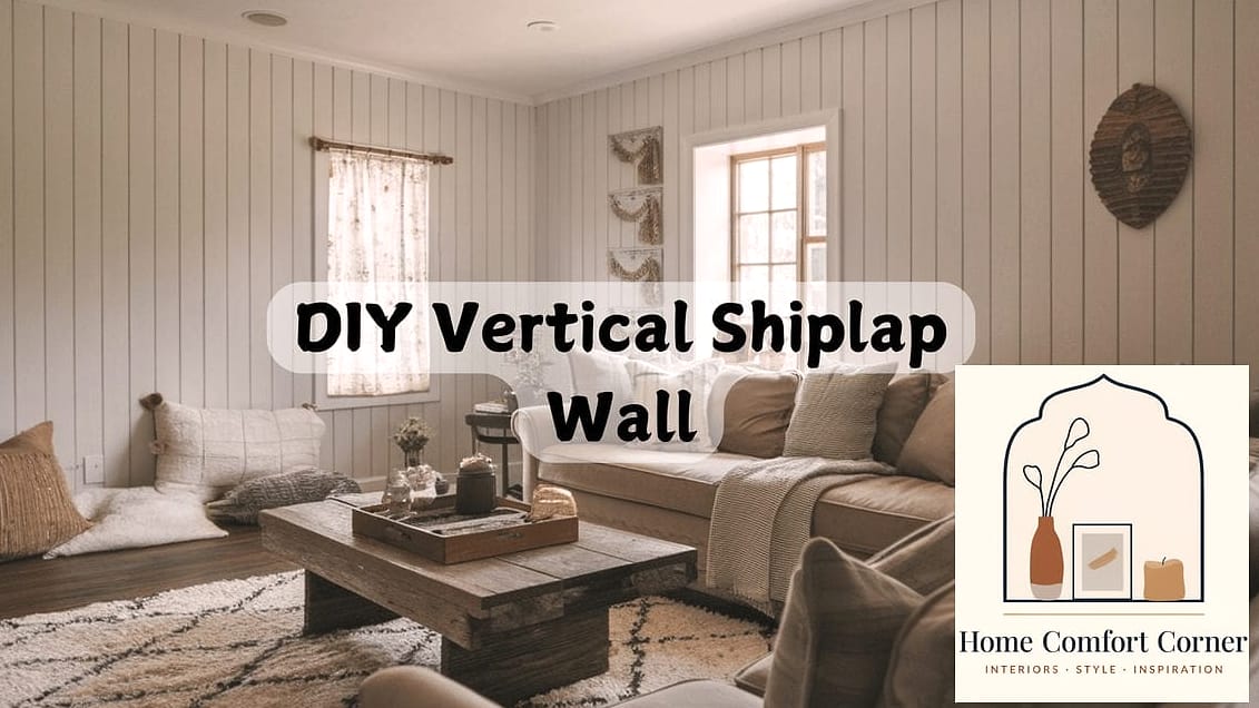 Vertical Shiplap in a Powder Room