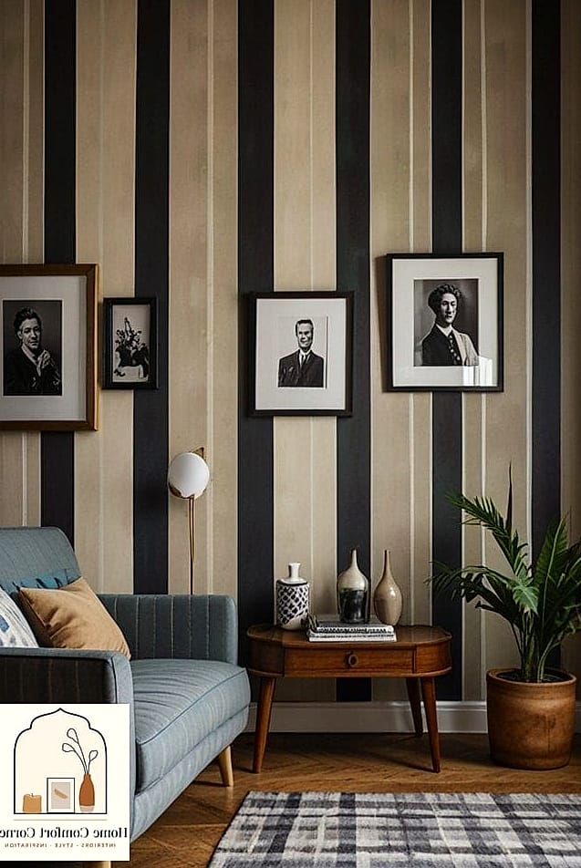 13 Room Ideas For Small Rooms Ideas From Homes We Absolutely Love 3 Vertical Stripes To Trick The Eye