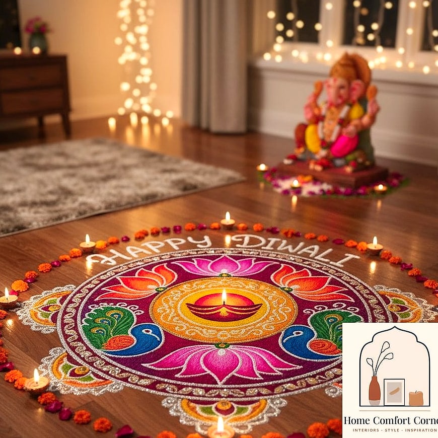 19 Indian Home Decor Inspiration Boards You'll Want to Copy 11 Vibrant Rangoli-Inspired Rugs