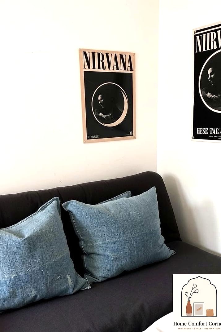 Vintage Denim and Fabric Accents