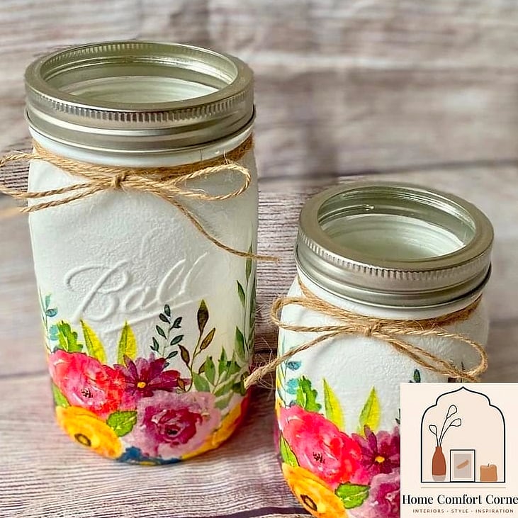Vintage Jar Candle Holders