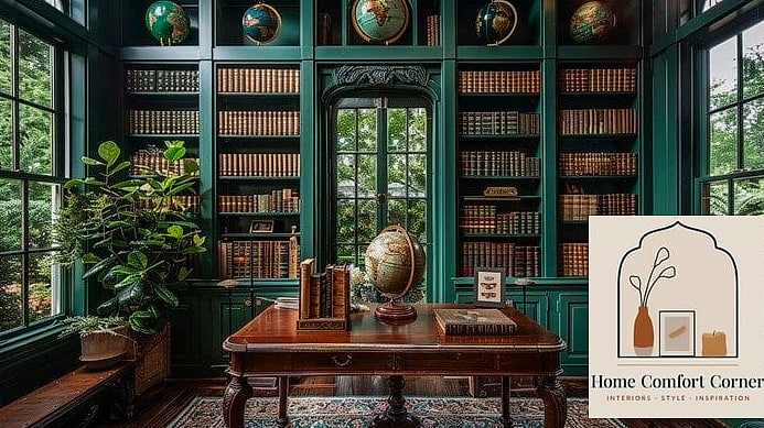 Vintage Library-Inspired Study