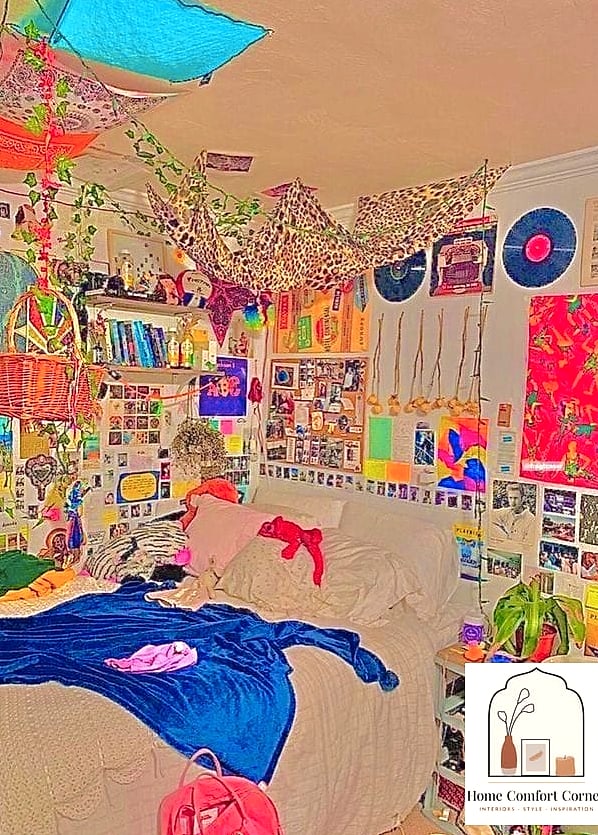 14 Indie Room Decor Inspiration Boards You'll Want to Copy 4 Vintage Rug Layering
