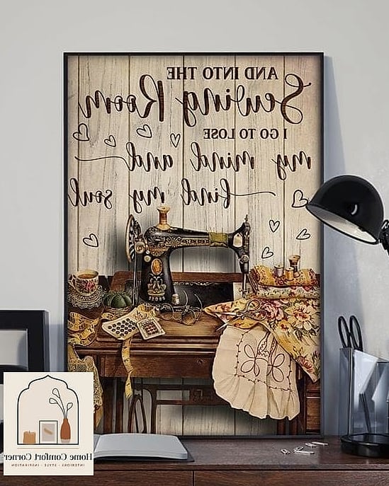 A Vintage Sewing Machine on Display