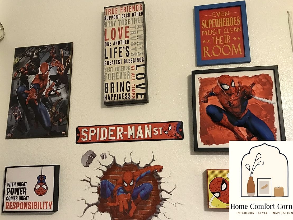 Vinyl Wall Clings Shaped Like Spiderman Silhouettes