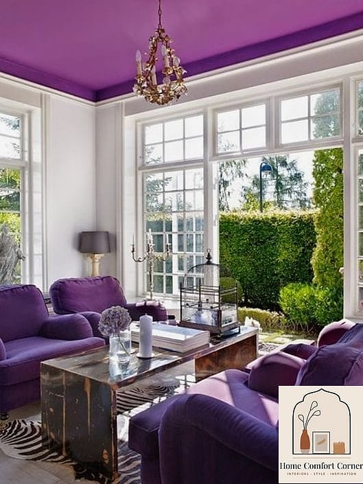 Violet Ceiling Paint