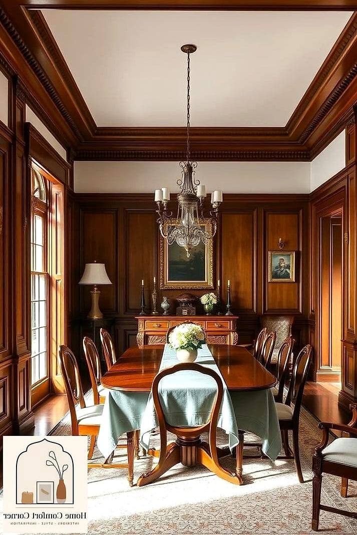 Wainscoting in the Dining Room