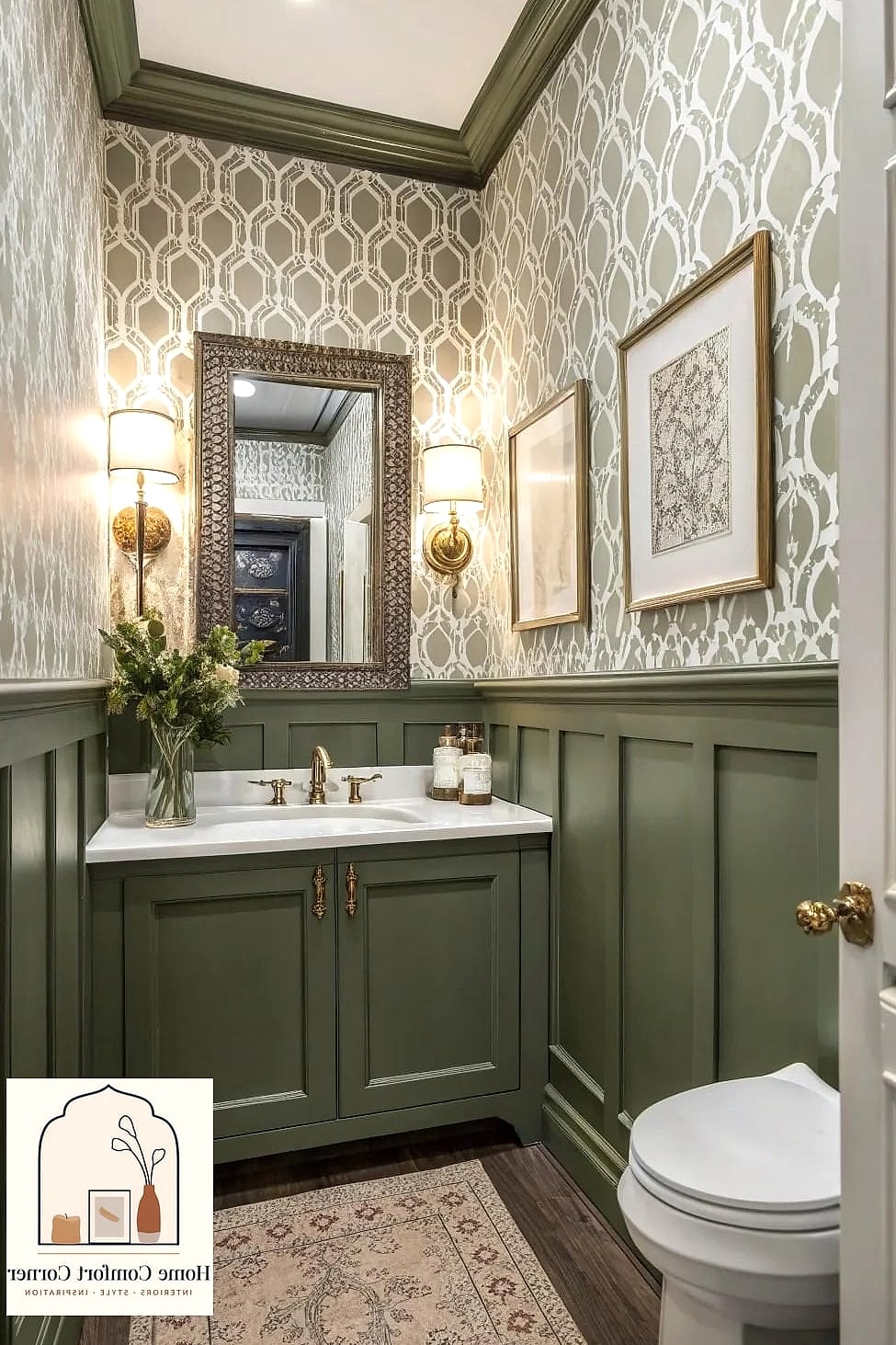 Wainscoting with a Painted Upper Wall