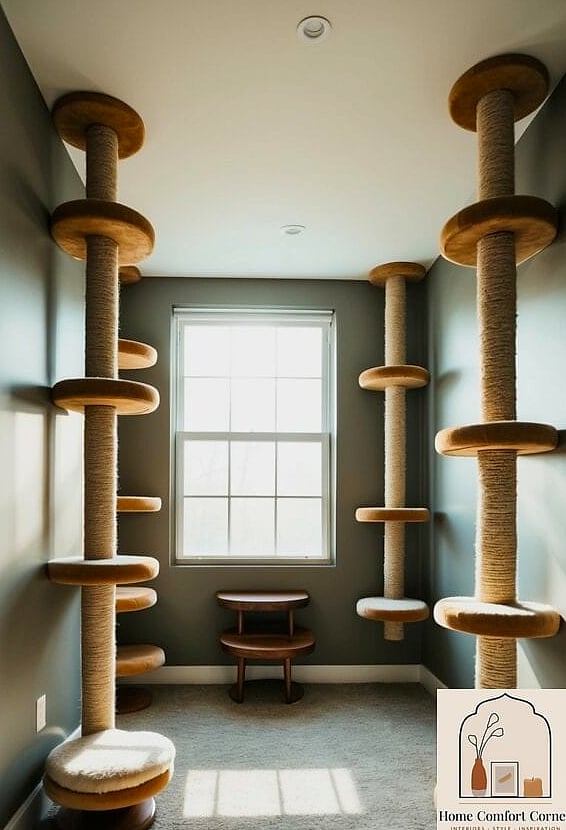 23 Stunning Cat Room Decor Ideas for Every Budget 10 Wall-Mounted Cat Bridges and Bridges Between Shelves