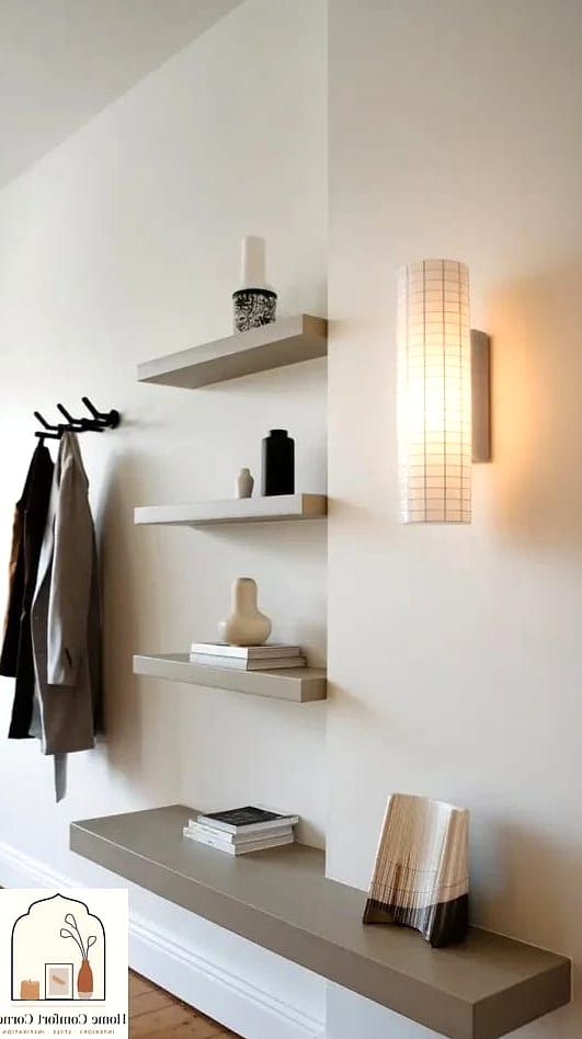 Wall-Mounted Coat and Bag Storage