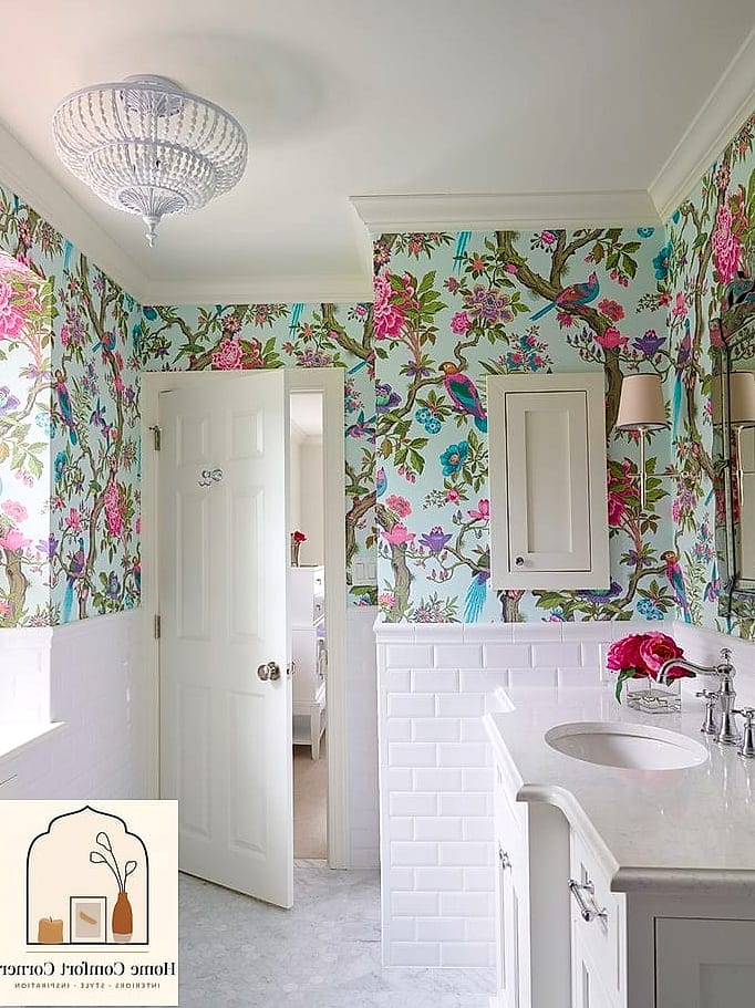Wallpapered Bathrooms