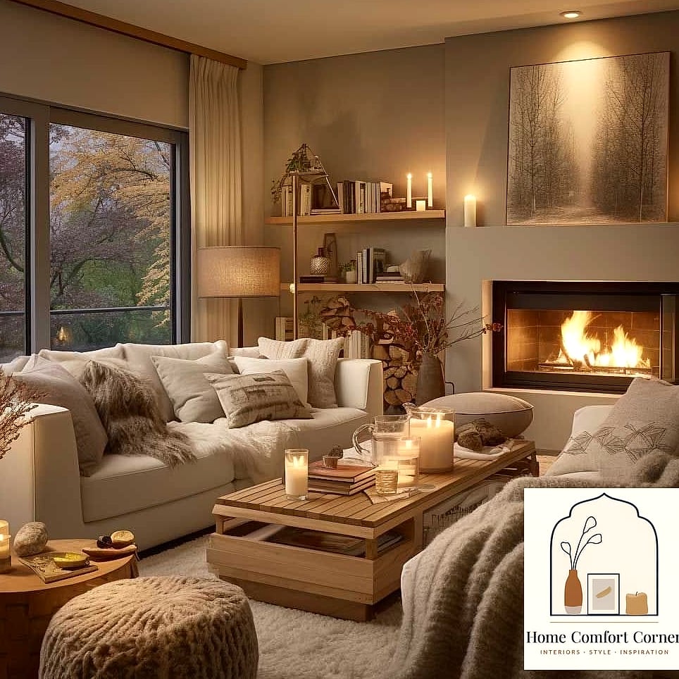 Warm Contemporary Living Room