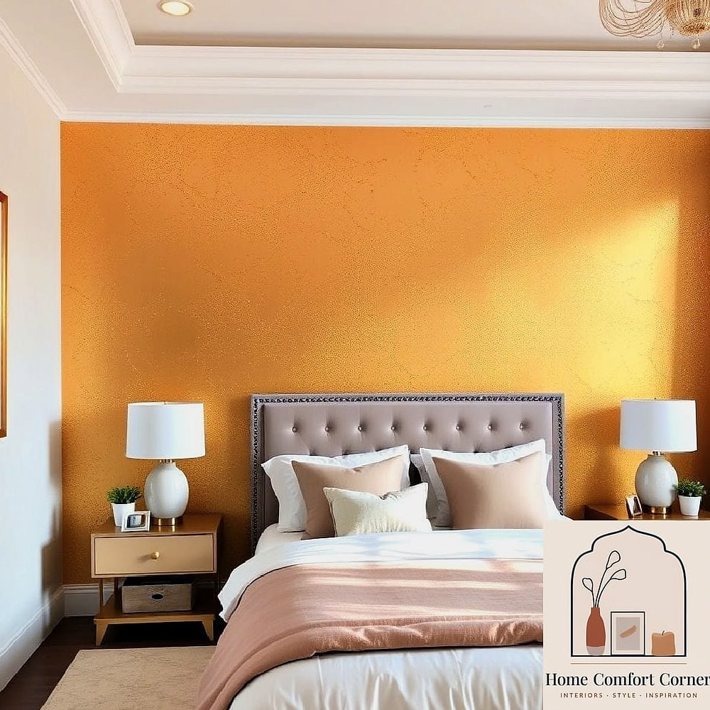 Warm Gold Accent Walls