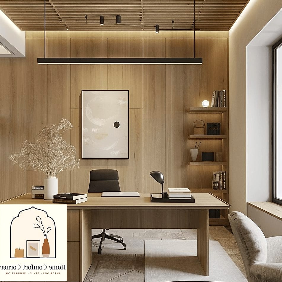 Warm Minimalism with Wood Accents