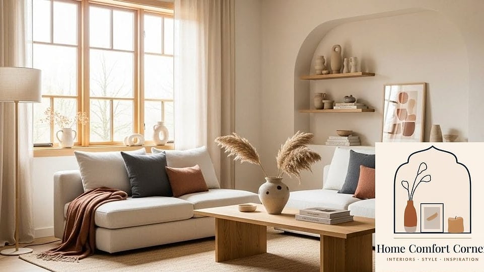 Warm Minimalist Living Room