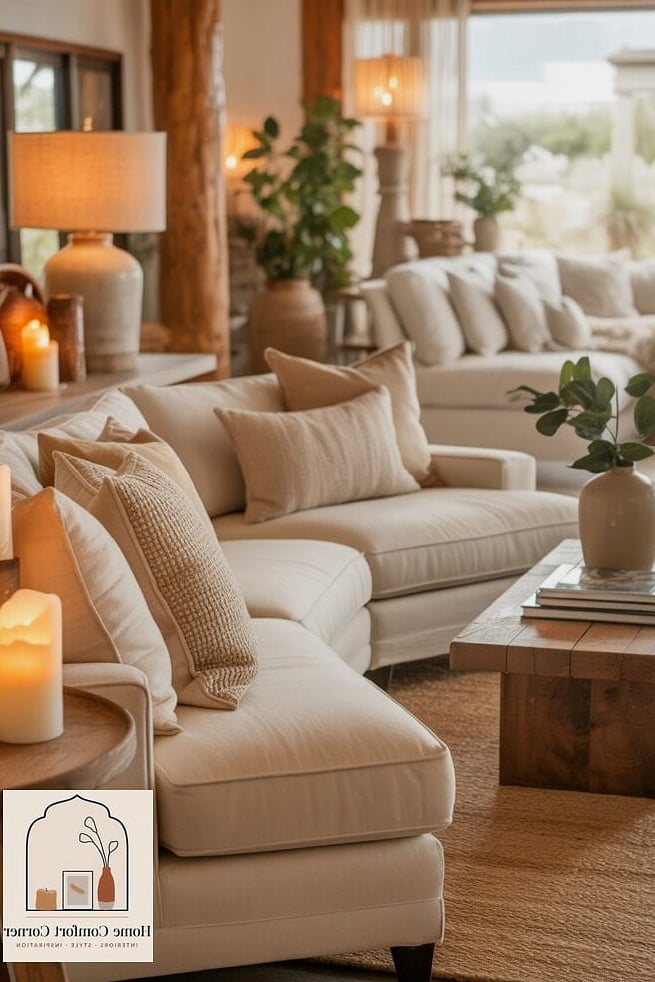 Warm Neutral Bedroom with Layered Textures
