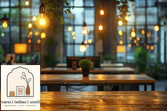 Warm Pendant Lighting Over the Counter