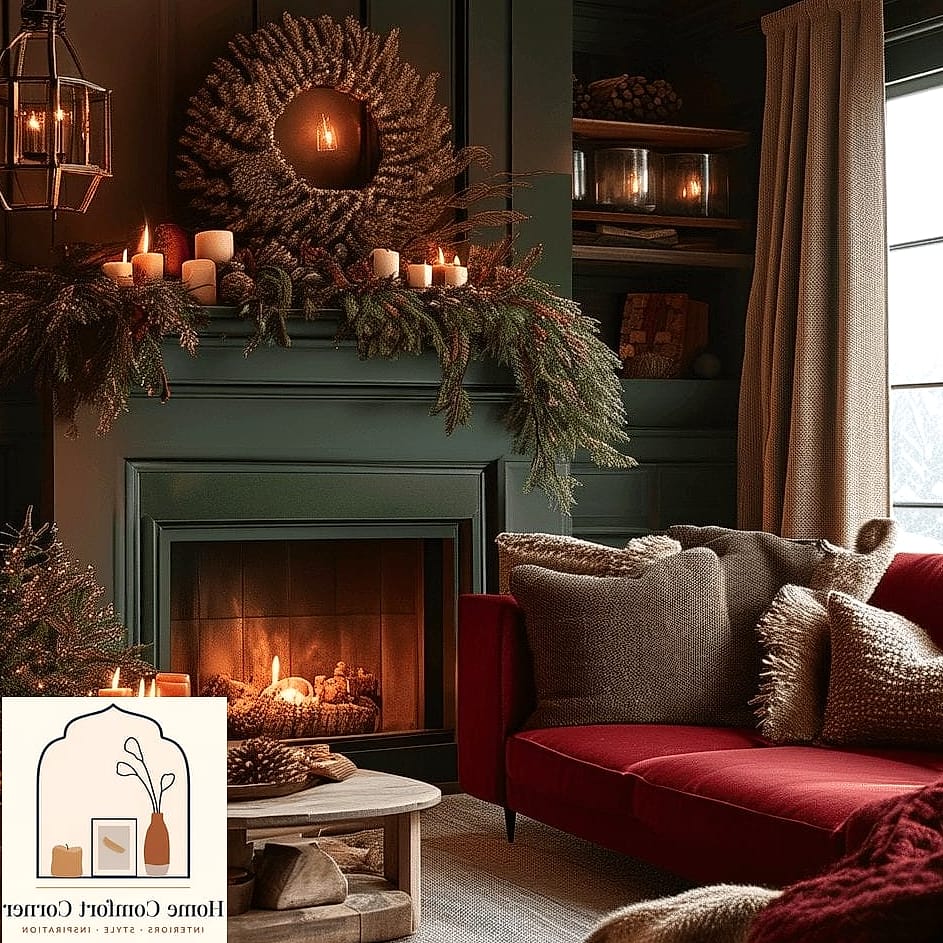 Warm Wood Tones Over Cool Grays