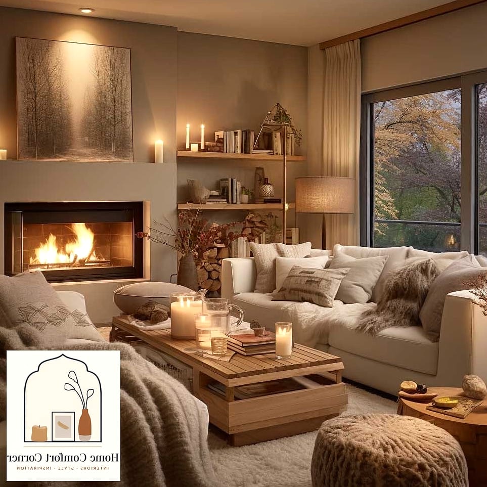Warm Wood Accents Throughout Living Spaces