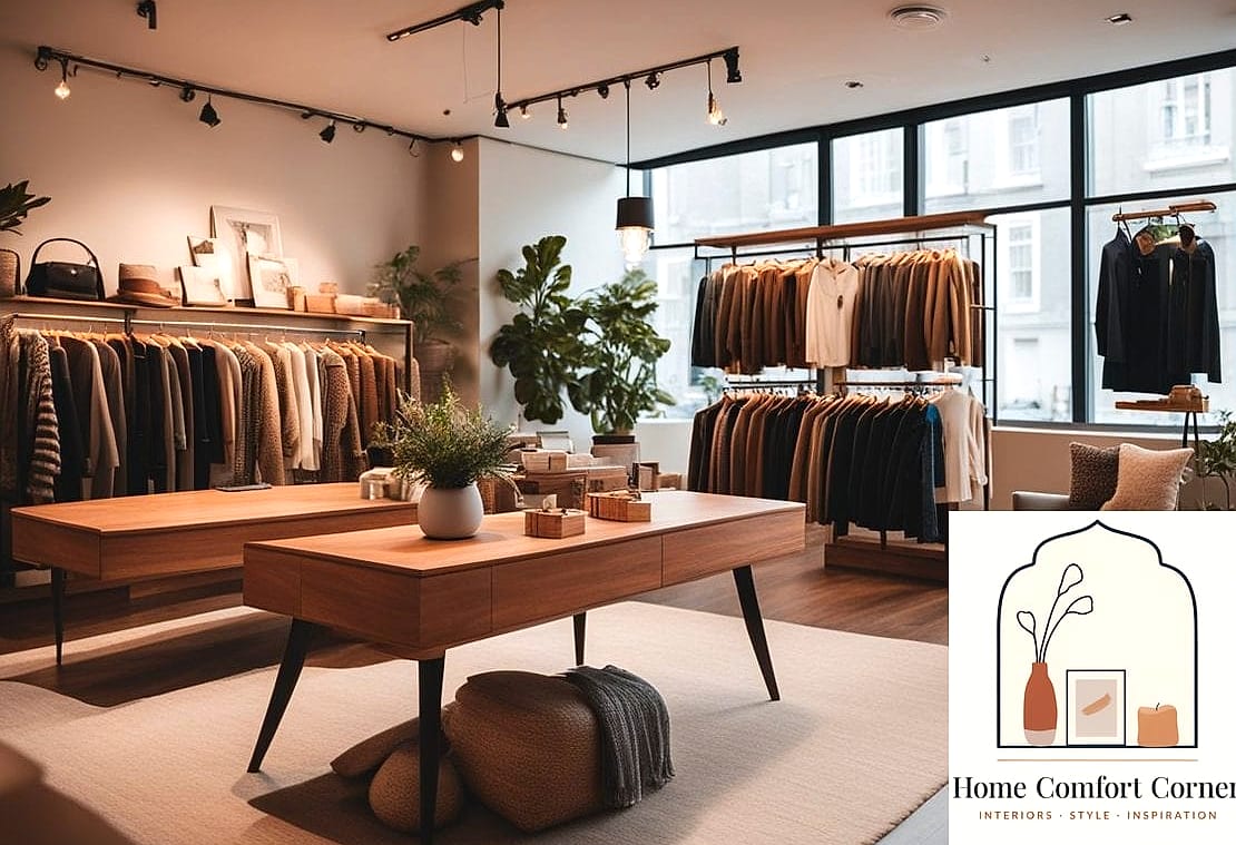 19 Boutique Interior Design Ideas Perfect for Every Home Style 16 Warm Wood Tones Paired With Black Accents