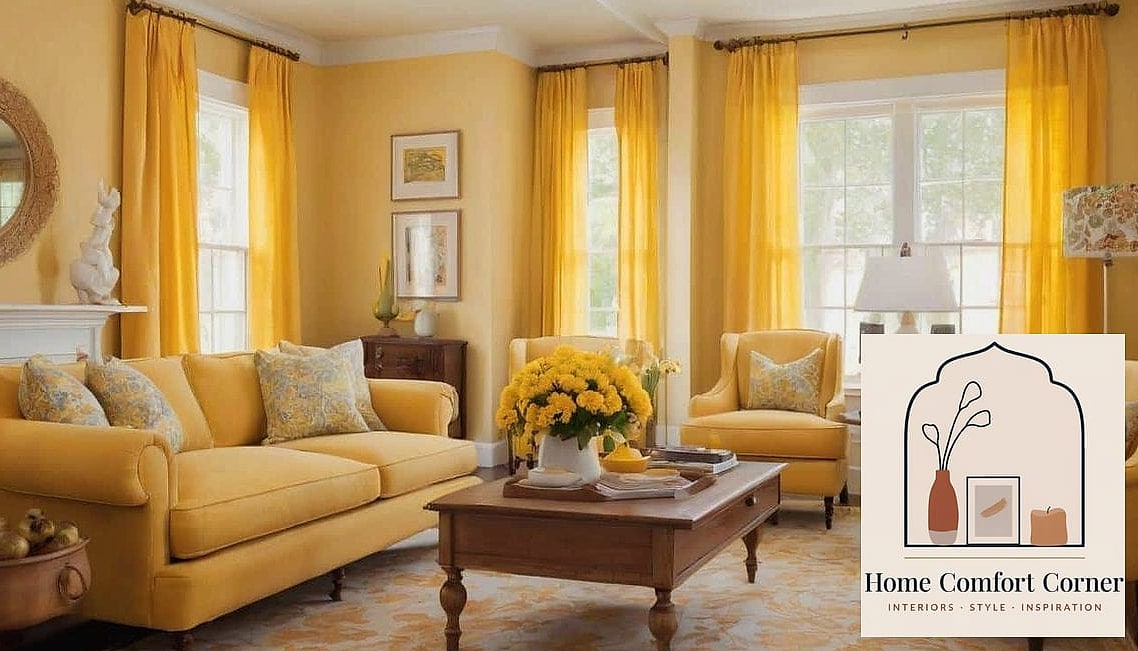 Warm Yellow Accent Walls