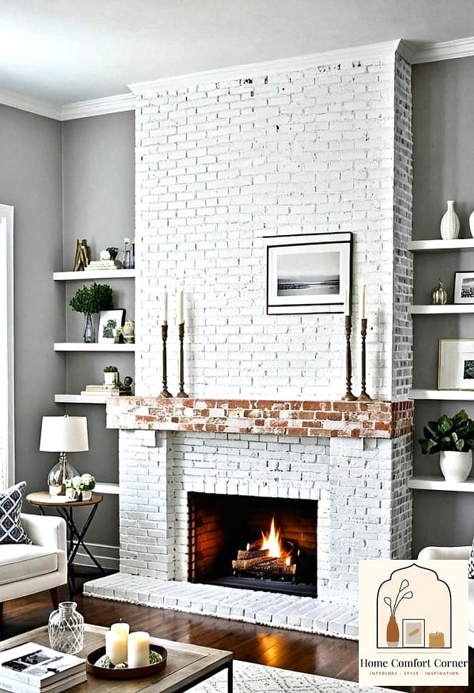 19 White Room Decor Ideas That Will Transform Your Space 16 White Brick or Whitewashed Brick Wall