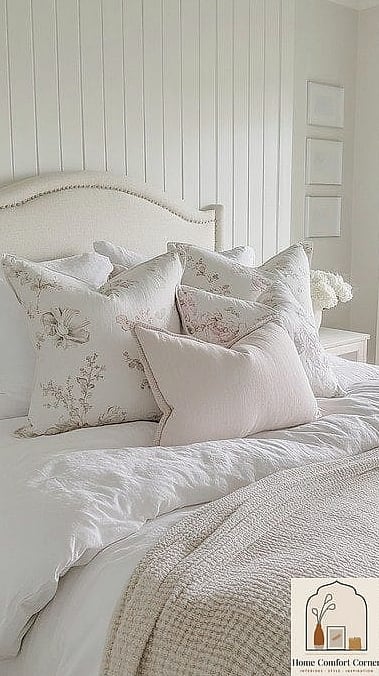 19 White Room Decor Ideas That Will Transform Your Space 20 White Layered Textiles and Throw Pillows