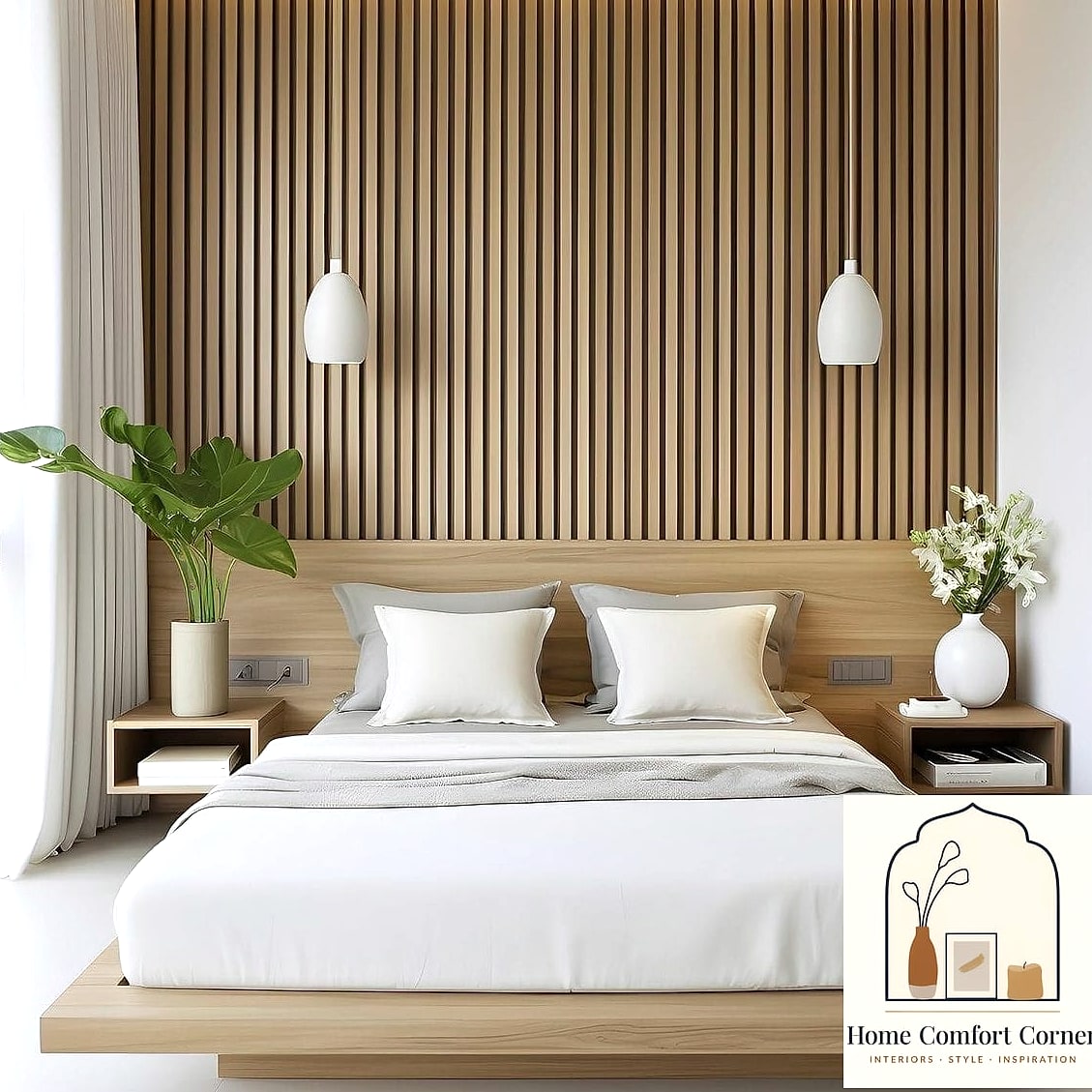 19 White Room Decor Ideas That Will Transform Your Space 18 White Slatted Wood Panels