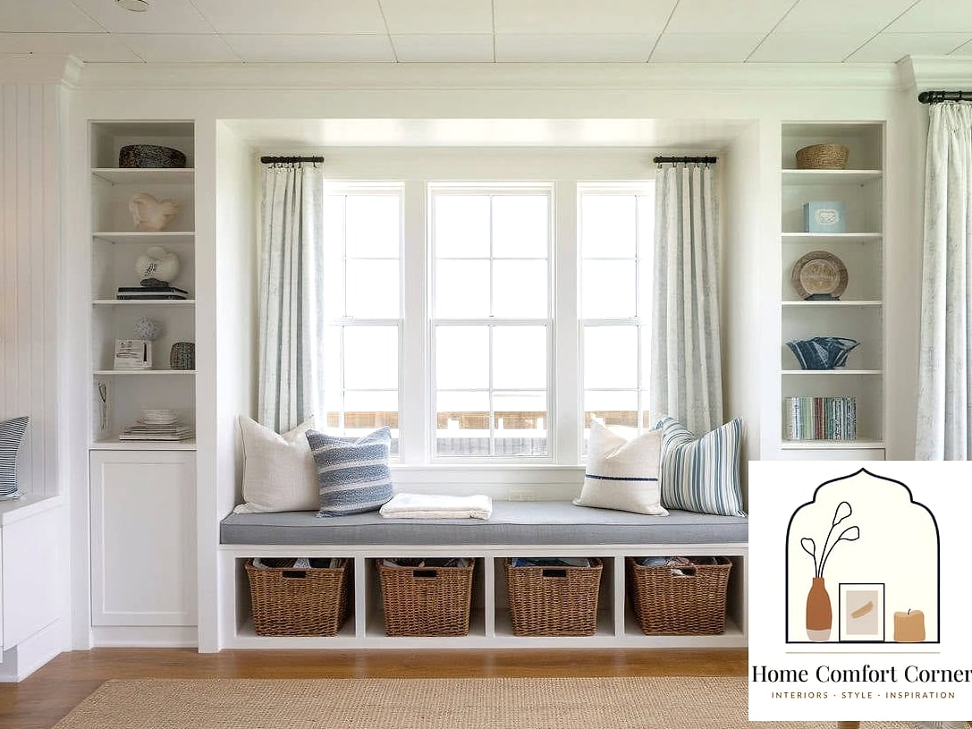 Window Seats with Built-In Storage