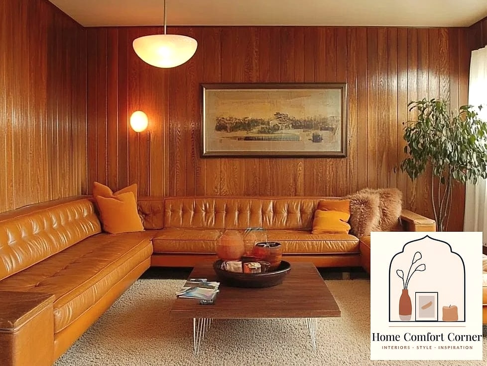 25 70S Home Decor Ideas That Are Both Stylish and Practical 7 Wood Paneled Accent Walls