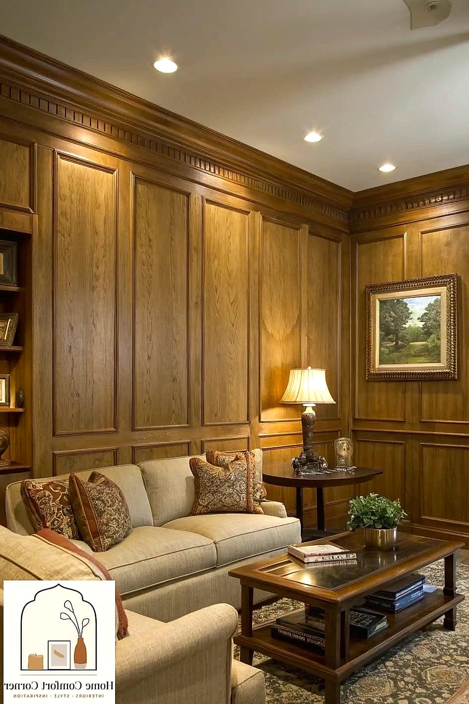 Wood Paneling on One Wall