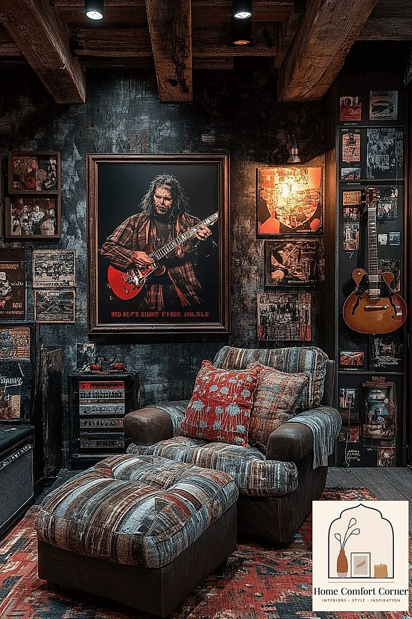 Worn Leather Journals and Books as Decor