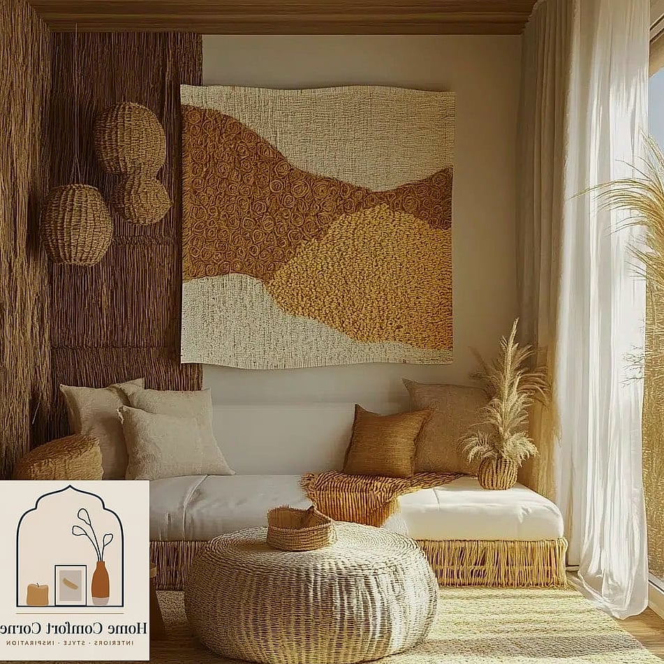 Woven and Natural Materials Throughout