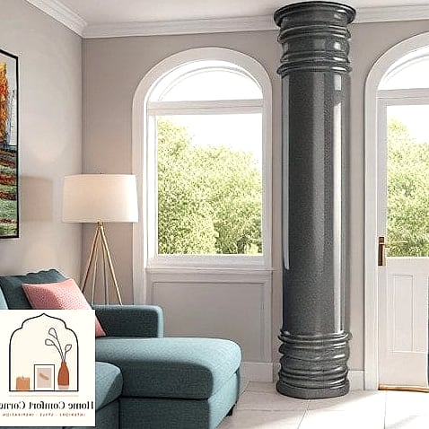 21 Pillar Design Interior Tips From Top Interior Designers 15 Wrap It in Ceramic or Porcelain Tile