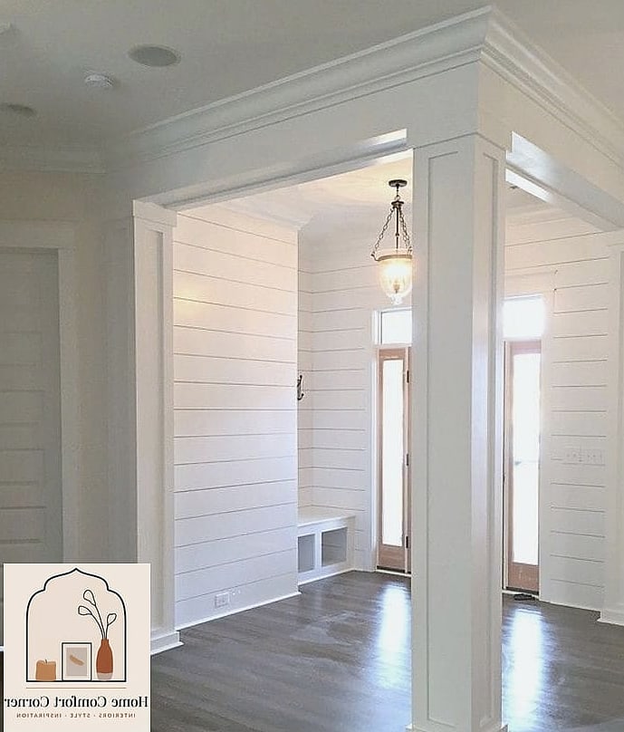 21 Pillar Design Interior Tips From Top Interior Designers 2 Wrap It in Shiplap