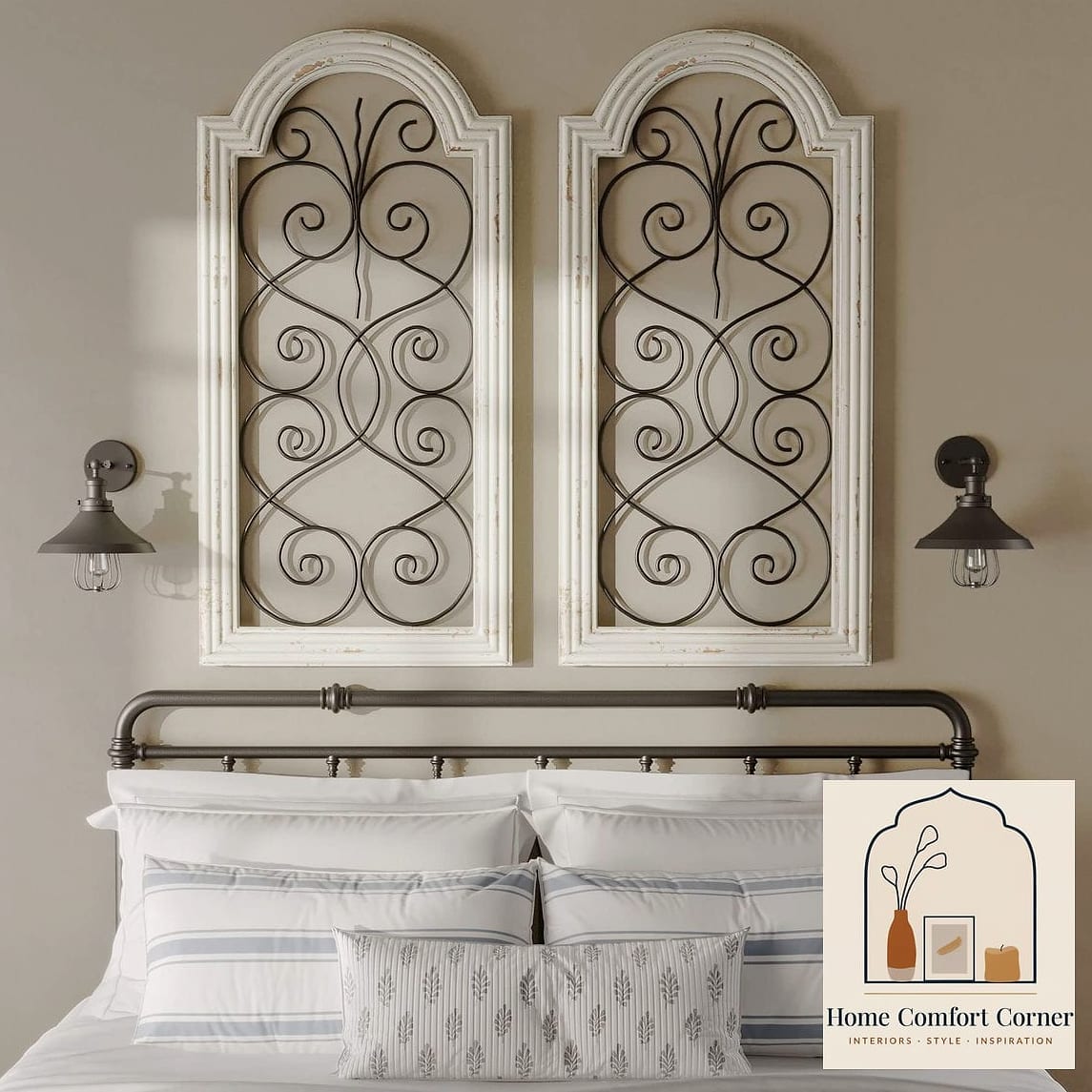 7 Rustic Home Decor Ideas That Will Transform Your Space 8 Wrought Iron and Black Metal Accents