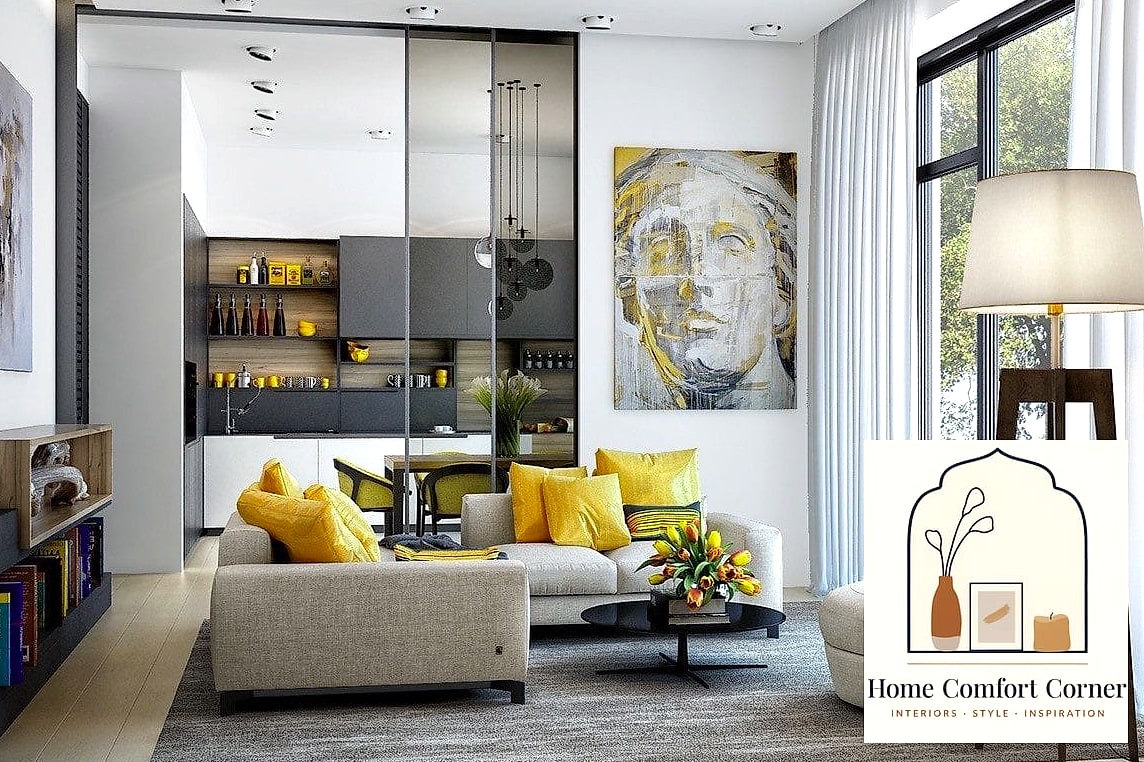 13 Yellow Room Decor Ideas That Are Both Stylish and Practical 13 Yellow Accent Cabinet or Console Table