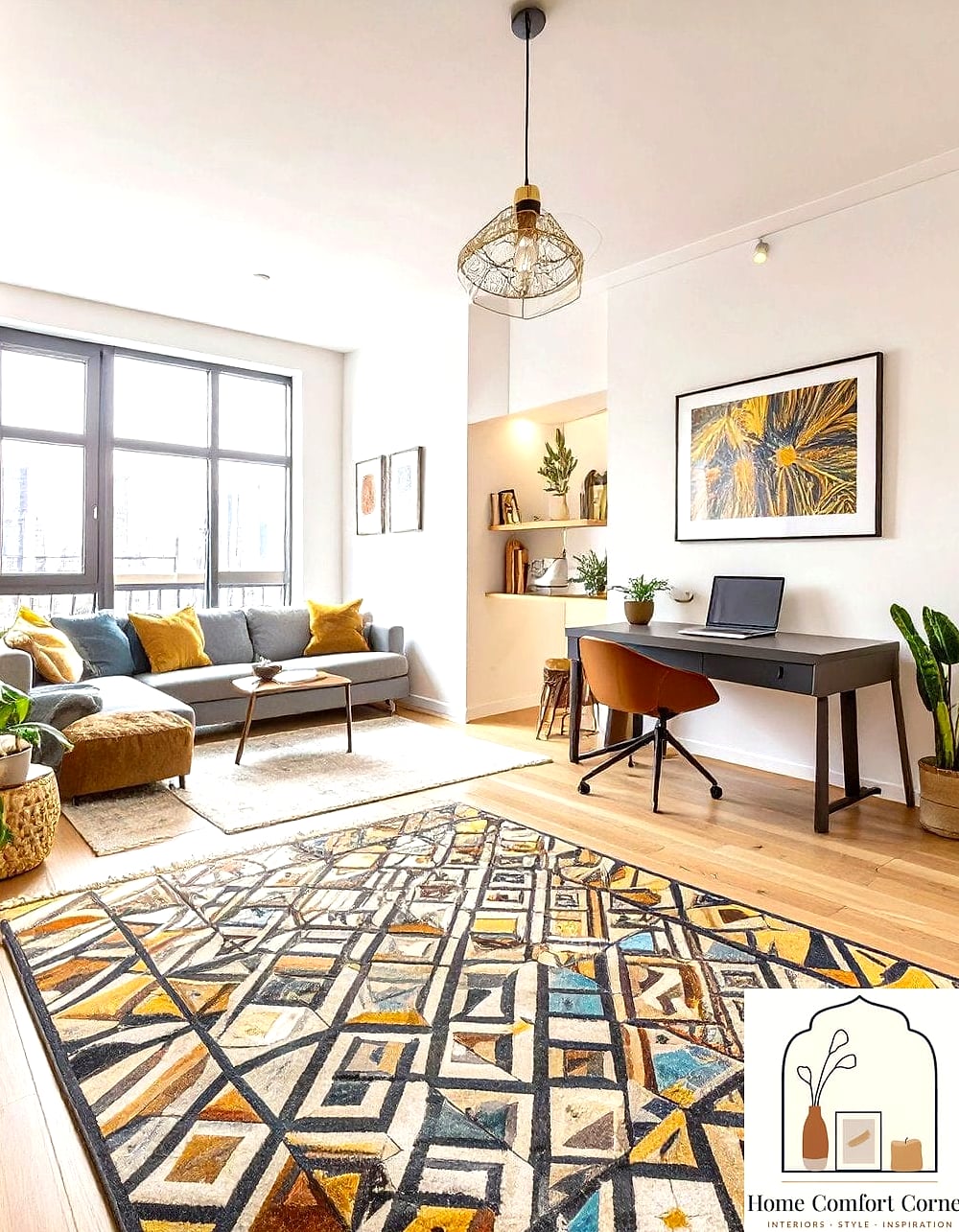 Zone with Rugs Instead of Walls